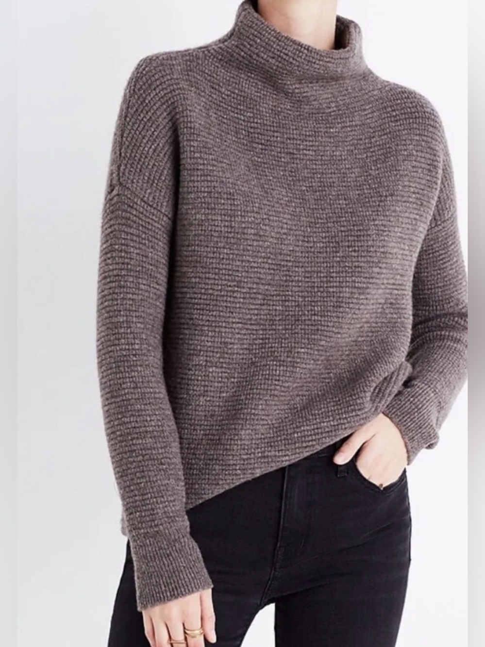 Madewell Ribbed Mock Turtleneck Sweater